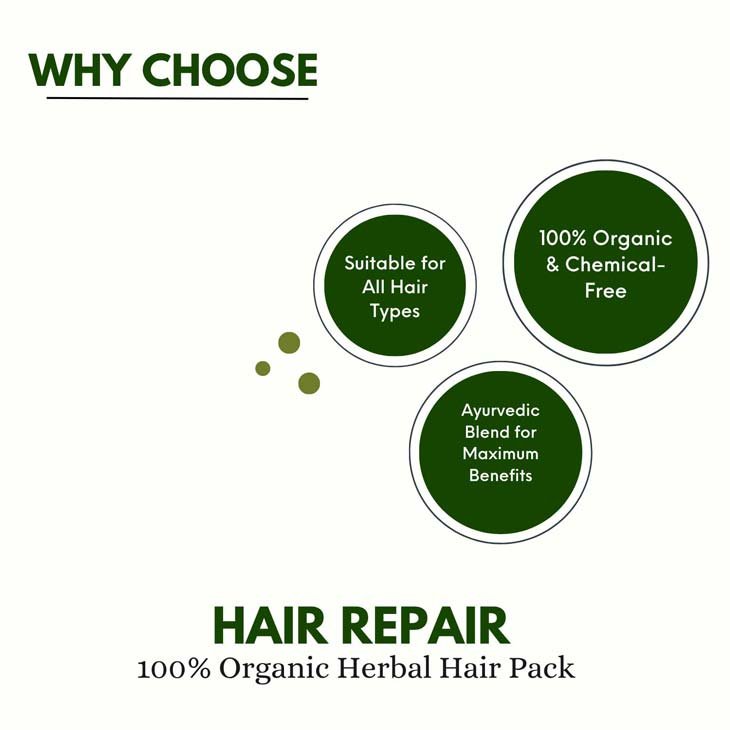 Hair Repair – 100% Organic Herbal Hair Pack - Image 8
